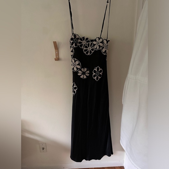 NWT Saint Art Sage slip dress with crochet, size XS - Picture 8 of 9